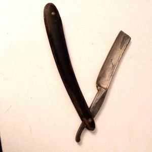 Antique Joseph Elliot Best Silver Steel Straight Razor